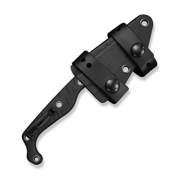 Civivi SOKN Fixed Blade Knife Black G10 Handle Nitro-V Plain Edge Black Stonewash Finish C22027-3