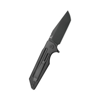KB Relentless Folding Knife Black PVD Titanium Handle M390 Tanto Point Plain Edge Black PVD Finish KB462C