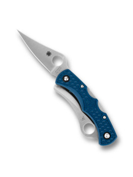 Spyderco Dyad Jr Sprint Run Lightweight Folding Knife CPM SPY27 Satin Blades Blue FRN Scale C39P&SCBL
