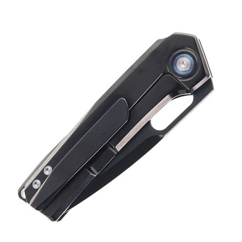 Vanguard Breaker Pocket Knife Black DLC Titanium  Handle M390 Blade