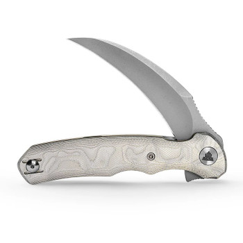 Trivisa Lacerta-AL TY19-AL-14 Folding Knife Aluminum Foil Handle 14C28N Plain Edge Sandblast Finish Lacerta-AL