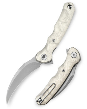 Trivisa Lacerta-AL TY19-AL-14 Folding Knife Aluminum Foil Handle 14C28N Plain Edge Sandblast Finish Lacerta-AL