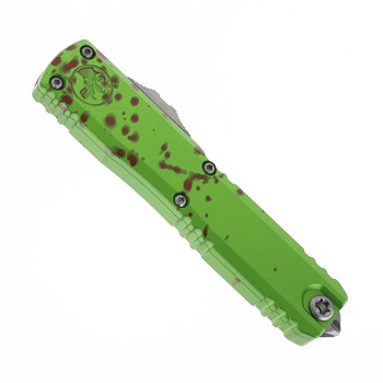 Microtech OTF Automatic Ultratech Gen IV M390 Stonewash Blade Zombie Aluminum Handle 11214-10Z