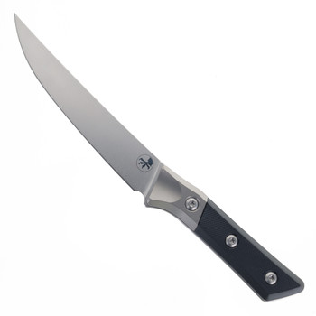 Microtech Boning Kitchen Knife Black G10 Handle 6AL-4V TI Bolster M390MK Stonewashed Blade 3100B-10BK