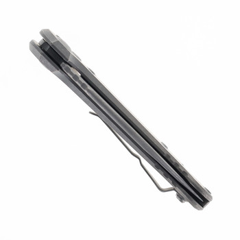 Microtech Knives LUDT Gen III Automatic Knife Apocalyptic Clip Point M390K Blade Slab Side Titanium Handle 1135-10APMS1