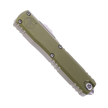 Microtech Ultratech Gen IV OTF Automatic T/E Stonewash Standard M390MK Blade OD Green Aluminum Handle 11234-10OD