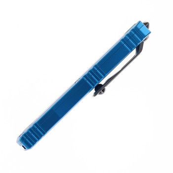 Microtech Ultratech Gen IV Automatic OTF Blue Aluminum Handle Stonewash M390MK Blade 11214-10BL