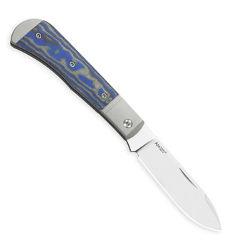 Kizer Trestle D Folding Knife Aluminum/Norplex UltreX Micarta Handle Nitro-V Drop Point Plain Edge Satin Finish V3760A2