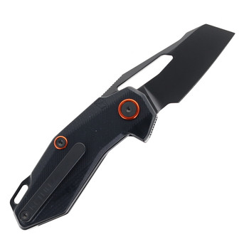 Ketuo Thorn V2 Folding Knife Black G10 Handle 14C28N Plain Edge PVD Finish