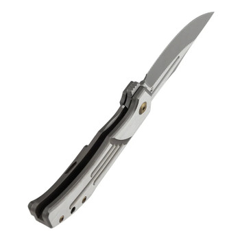 Kansept Orion Folding Knife Bronze/Machine Satin Titanium Handle S35VN Clip Point Plain Edge K1089B3