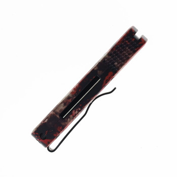 Pro-Tech Knives RUNT 5 Automatic Knife Crimson Tiger Camo Anodized Aluminum Handle DLC Black Magnacut Reverse Tanto Blade R5403-CTC