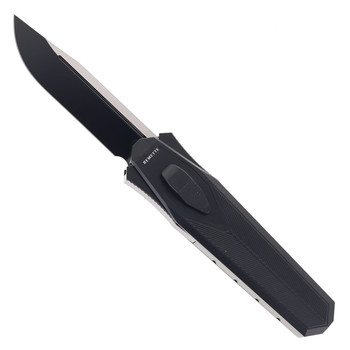 Remette Swordfish Folding Knife Black Aluminum Handle 14C28N Clip Point Black Titanium Coated Finish ZL103C7