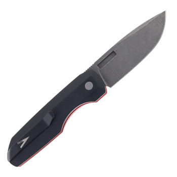 Pro-Tech Knives Vero Synapse Design Automatic Knife Black Aluminum/Red Linen Micarta Handle Acid Washed MagnaCut Blade VERO1211-AW Red Linen