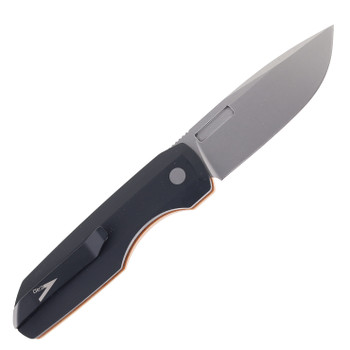 Pro-Tech Knives Vero Synapse Design Automatic Knife Black Aluminum/Natural Linen Micarta Handle Stonewashed MagnaCut Blade VERO1211-AW Natural Linen