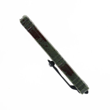 Microtech Ultratech Gen III ZBP Automatic OTF T/E M390MK Black Tanto Blade Standard Outbreak Signature Series Aluminum Handle 1123-1OBDS