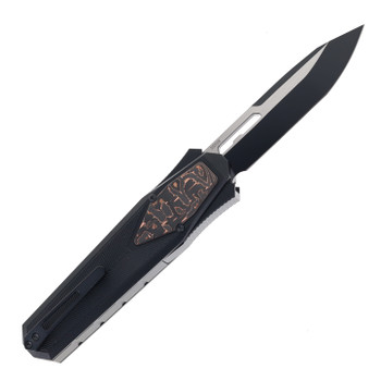 Remette Swordfish Folding Knife Black Aluminum Handle S35VN Reverse Tanto Black Titanium Coated Finish ZL103D15
