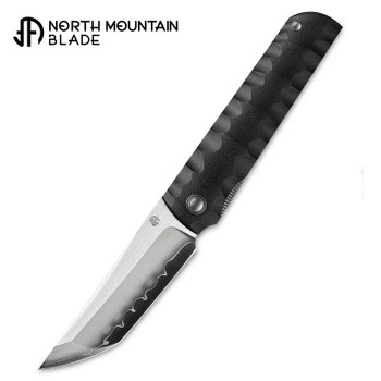 North Mountain Chop Folding Knife Black G10 Handle SLD-Magic Tanto Plain Edge 2411-BK