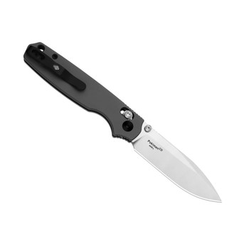 Kizer Pokiman CD Folding Knife Gray Aluminum Handle AEB-L Drop Point Plain Edge Satin Finish V3789A2