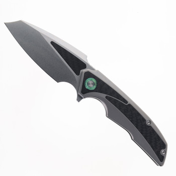TwoSun Folding Knife Titanium/Carbon Fiber Handle 14C28N Plain