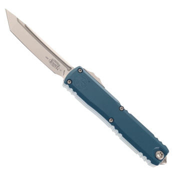 Microtech Ultratech Gen IV Automatic OTF Deep Ocean Blue Aluminum Handle T/E M390MK Stonewash Blade 11234-10DO