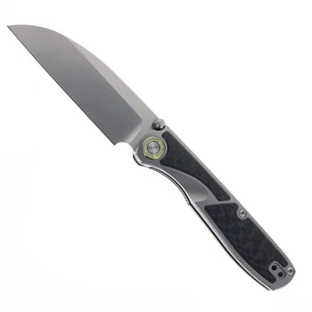 TwoSun Folding Knife Titanium/Carbon Fiber Handle K110 Plain Edge