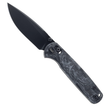 WIXCO Folding Knife Grey Shredded Carbon Fiber Handle 14C28N Plain