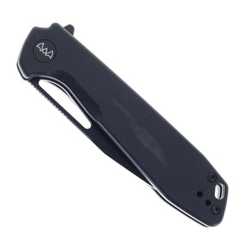 WIXCO Ragnar Folding Knife Black G10 Handle 14C28N Plain Black Blade WX11-A