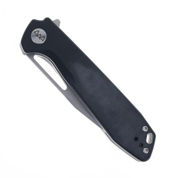 WIXCO Ragnar Folding Knife Black G10 Handle 14C28N Plain Edge Stonewash Finish WX11-B