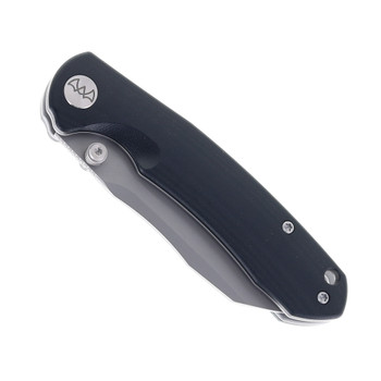 WIXCO Axor Folding Knife Black G10 Handle 14C28N Plain Edge Stonewash Finish WX15-B