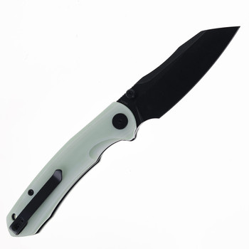 WIXCO Knives Folding Knife White G10 Handle 14C28N Plain Edge Stonewash Finish WX15-D