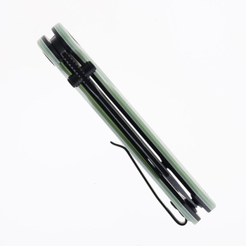 WIXCO Knives Folding Knife White G10 Handle 14C28N Plain Edge Stonewash Finish WX15-D