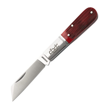 RoseCraft Blades Beaver Creek Folding Knife Barlow Red Barnboard