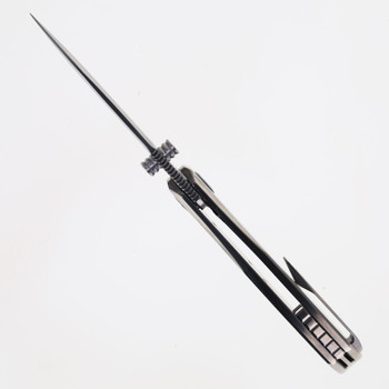 SixLeaf Folding Knife Sand Titanium/Shell Handle RWL34+VG10 Plain Edge SL-87