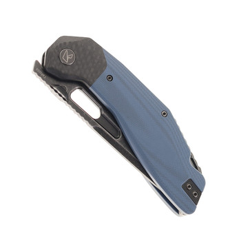 Ketuo Yakuza  Folding Knife Blue G10 Handle Black Stonewashed 14c28n Blade Steel  Blade Yakuza-G10-B/SW