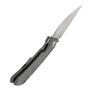 Kansept Fenrir Folding Knife Beadblast Titanium Handle S35VN Wharncliffe Plain Edge Satin Finish K1034C1