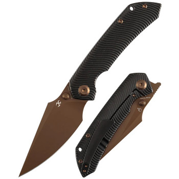 Kansept Fenrir Folding Knife Blackwash Titanium Handle S35VN