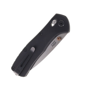 Buck Folding Knife Black Aluminum Handle Magnacut Drop Point Plain Edge Satin Finish 0791BKS