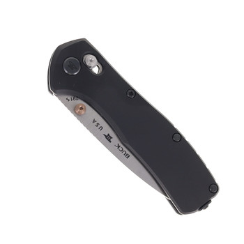 Buck Folding Knife Black Aluminum Handle Magnacut Drop Point Plain Edge Satin Finish 0791BKS