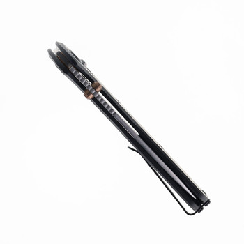 Buck Folding Knife Black Aluminum Handle Magnacut Drop Point Plain Edge Satin Finish 0791BKS