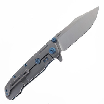 Reate 9D-V2 Folding Knife FatCarbon Frost & Titanium Handle Satin 154CM Blade