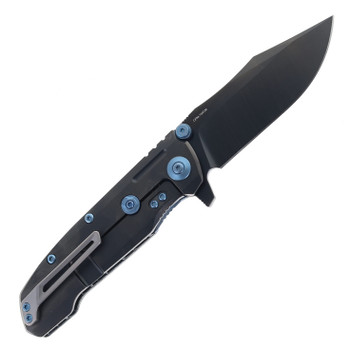 Reate 9D-V2 Folding Knife Fat Carbon White Storm & DLC Titanium Handle DLC 154CM Blade