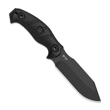 Kizer Sheepdog Survival Fixed Blade Knife Black G10 Handle 1095 Clip Point Plain Black Blade 1105A3