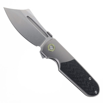 TwoSun Folding Knife Titanium/Carbon Fiber Handle 14C28N Plain