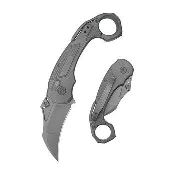 KB Knives Tactical Toucan Folding Knife Darkwash Titanium Handle
