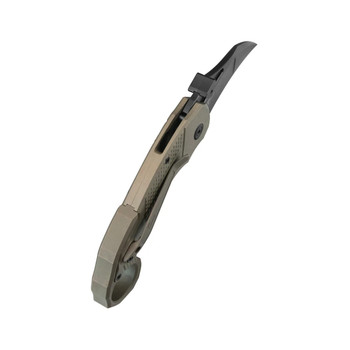 KB Knives Tactical Toucan Folding Knife Bronze Ano Titanium Handle 20CV Karambit Plain Edge Blackwash Finish KB463C
