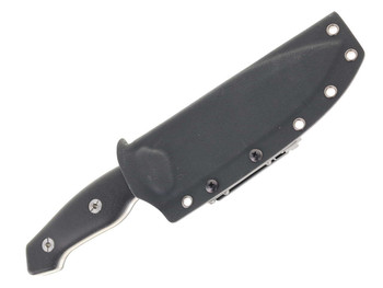 Kunwu Stiffy G Fixed Blade Knife Black Micarta Handle ASSAB 88 Plain Edge Satin Finish F712-BK-2