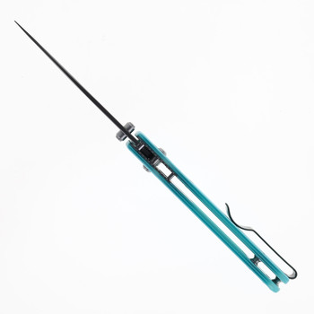 Miguron Vakor Axis Lock Folding Knife Aqua Blue G10 Handle Gray PVD 14C28N Blade MGR817ABU