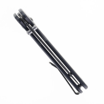 Miguron Katou Folding Knife Dark Grey Aluminum Handle Dark Gray PVD 14c28n Blade MGR824ADG