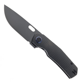 ポケット Kunwu TAO III Folding Knife Black DLC Diamond Texture Titanium