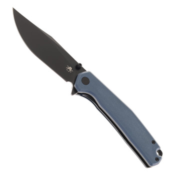Klaken Knives Lancet Folding Knife Blue G10 Handle 14C28N Plain Black Blade J335-Lancet-Blue/Black